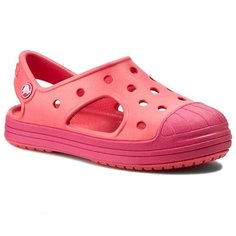 Босоножки Crocs Bump It Sandal размер 33-34(J2), coral/raspberry