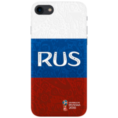 Чехол PC для Apple iPhone 7/8, FIFA_Flag Russia, Deppa