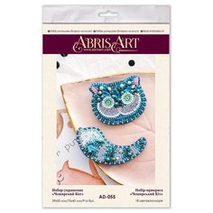ABRIS ART Набор-украшение для вышивания бисером Чеширский Кот 7.5 x 9 см (AD-055)