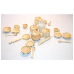 Набор деревянной посуды (22 предмета) Wood Fun