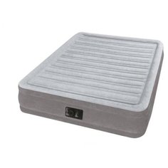 Надувная кровать Comfort Plush 152х203х46 см (с встроенным насосом 220В) Intex