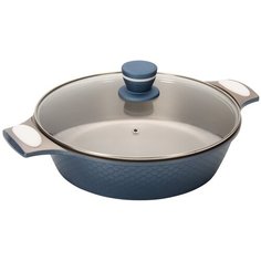 Сотейник REGENT inox Riviera 93-AL-RI-2-28.2, 28 см, с крышкой, голубой