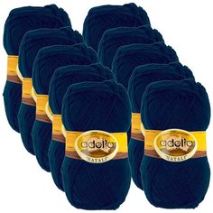Пряжа Adelia Natali, 100 % акрил, 50 г, 300 м, 10 шт., №12 темно-синий