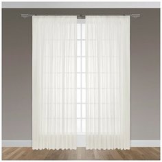 БИРСЕН экрю Тюль на шт. ленте 300х270, 1пр., плстр. Daily by T