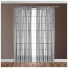 ЭМИЛИЯ сер Тюль на шт.ленте 300х270,1пр.,плстр. Daily by T