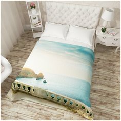Покрывало стеганое Сирень "Вилла с видом на море", 200*220 см.
