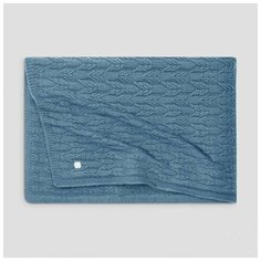 Togas / Шерстяной Плед ХОЛТИ 130x180, синий, 50% ангора, 50% модал