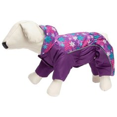 OSSO FASHION комбинезон для собак маленьких пород на синтепоне фиолетовый для девочек (28)