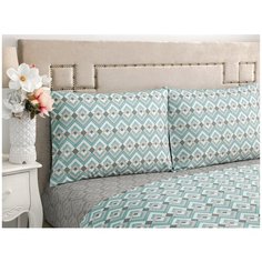 Комплект постельного белья Этро 200х210-1/230х250-1/50х70-2, 4 предмета, хлопок/сатин Classic BY T