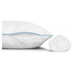 Medsleep / Подушка стеганая Skylor, льняное волокно и микроволокно «Лебяжий пух» Ultra Soft Лен, Лебяжий пух, 70x70 см