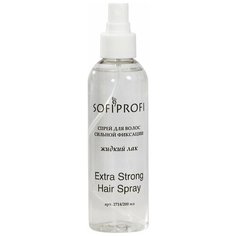 SOFIPROFI Жидкий лак-спрей для волос сильной фиксации STYLE HAIR SPRAY, 2714 200 мл