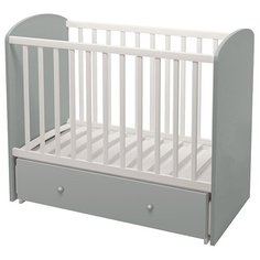 Кроватка детская Polini kids Sky 745, с ящиком, серый