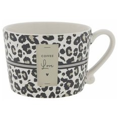 Чашка "White/leopard coffee love" Bastion Collections
