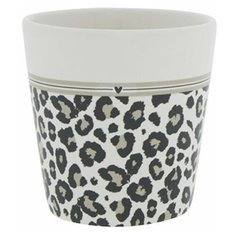 Чашка "White/leopard and stripes" (для кофе) Bastion Collections