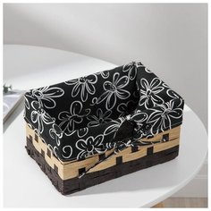 Корзина для хранения Доляна плетеная, "Цветок", 23*15*9,5 см (5457800)
