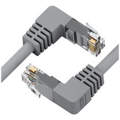 Патч-корд GCR RJ-45(M) - RJ-45 (M) (GCR-LNC607D2), серый, 0.5 м