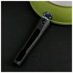 Сковорода Kukmara Trendy style, d 24 см, съемная ручка, лайм