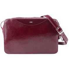 Сумка кросс-боди Esse, натуральная кожа, cherry бордо