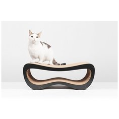 Когтеточка Carton Cat "Infinity M", цвет: черный, 66 х 24 х 25 см