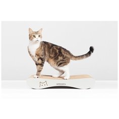 Когтеточка Carton Cat "Infinity XS", цвет: серый, 54 х 24 х 9 см