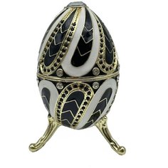 Музыкальное декоративное пасхальное яйцо в стиле Фаберже (Faberge Egg). Коллекционная, сувенирная, интерьерная, универсальная шкатулка для ювелирных украшений, бижутерии, мелочей, подарки, фигурка, статуэтка, сувениры, винтаж, антик, интерьер, декор.  Keren Kopal