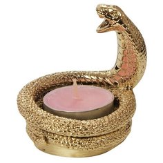 Подсвечник "Кобра" Exetera Argenti позолота, цвет золото