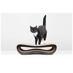 Когтеточка Carton Cat "Infinity S", цвет: черный , 59 х 24 х16 см