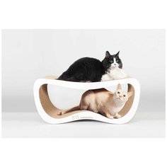 Когтеточка Carton Cat "Infinity L", цвет: белый, 72 х 24 х 32 см