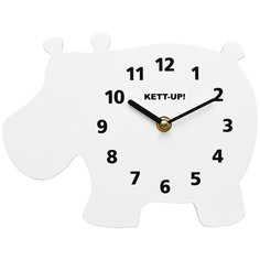 Часы настенные кварцевые KETT-UP Бегемотик белый