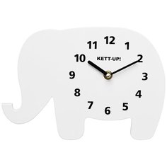 Часы настенные кварцевые KETT-UP Слоник белый