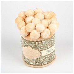 Плед с помпонами, бежевый, 200*220 см Bozhong Home Textile