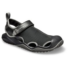 Сандалии Crocs Mens Swiftwater Mesh Deck Sandal , размер 40(M7) , black