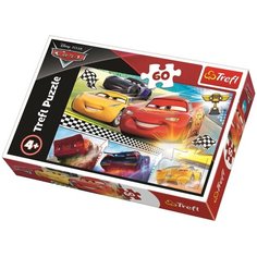 Пазлы Trefl Тачки-3. Легендарные гонки, 60 элементов