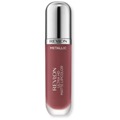 Revlon жидкая помада для губ Ultra HD Metallic Matte Lipcolor матовая с металлическим эффектом, оттенок 705 shine