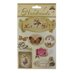 VIP-M004 Наклейки 3D Handmade Бабочки АЙРИС пресс