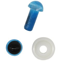 Глазки пластиковые с фиксатором 5мм, 24шт/упак (голубой) АЙРИС пресс