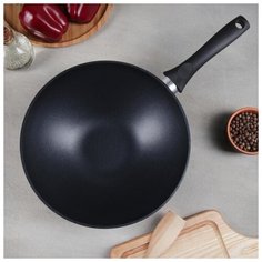 Сковорода-wok Kukmara 28*9,5 см, "Традиция", с ручкой, антипригарная линия