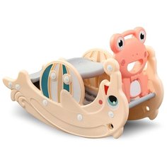 Горка-качалка Perfetto Sport Дельфин PS-037-O Оранжевый