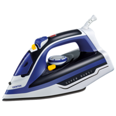 Утюг Centek CT-2350 BLUE 2400Вт, керамическая подошва, высокая мощность, 300 мл