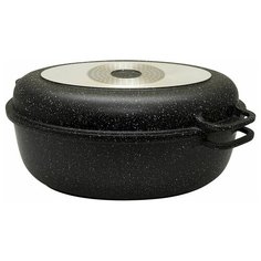 Гусятница 2в1 с крышкой-гриль, мрамор, 8 л Edenberg