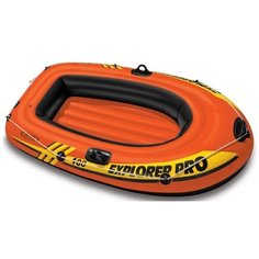 Лодка надувная двухместная EXPLORER-100 Intex 58355 (оранжевый)
