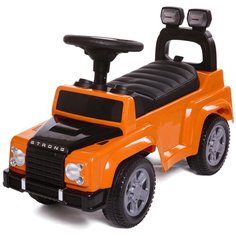 Каталка-толокар Babycare Strong с кожаным сиденьем (634) оранжевый