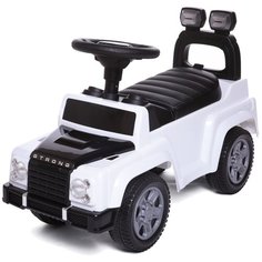 Каталка-толокар Babycare Strong с кожаным сиденьем (634) белый