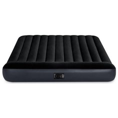 Матрас надувной Pillow Rest Classic Fiber-Tech 152х203х25 см, cо встроенным насосом 220-240V Intex