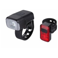 Фонарь передний+задний BBB NanoStrike 400 Combo+BLS-152 Rear Spark 2.0 BLS-164(черный)