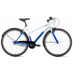 Велосипед FORWARD Corsica 28" (2019) 50 / белый-синий 50 ростовка