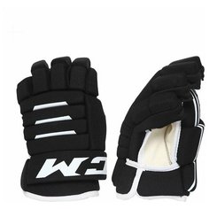 Перчатки хоккейные ССМ 4 Roll 2 SR взрослые(15 / черные/15) CCM