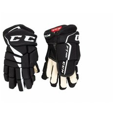 Хоккейные перчатки ССМ HG Jetspeed FT485 JR подростковые(10 / черно-белый/10) CCM