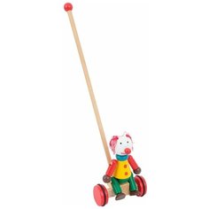 Каталка-игрушка Винтик и Шпунтик Клоун (5309) красный/желтый/зеленый