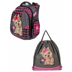 Hummingbird Ранец I Love my Yorkie (TK67), серый/розовый